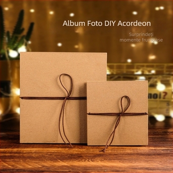 Kit DIY etichetare – album foto acordeon, pagini albe, pentru bebeluș, cuplu și amintiri de absolvire