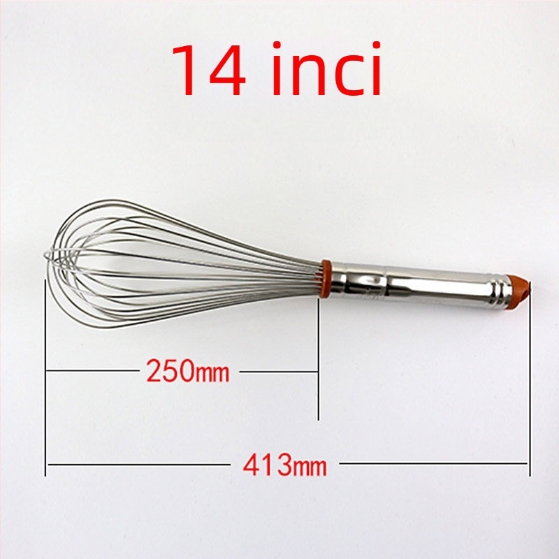 Sanneng SN4883 din oțel inoxidabil, 8/10 inci beatător manual pentru ouă – uz casnic