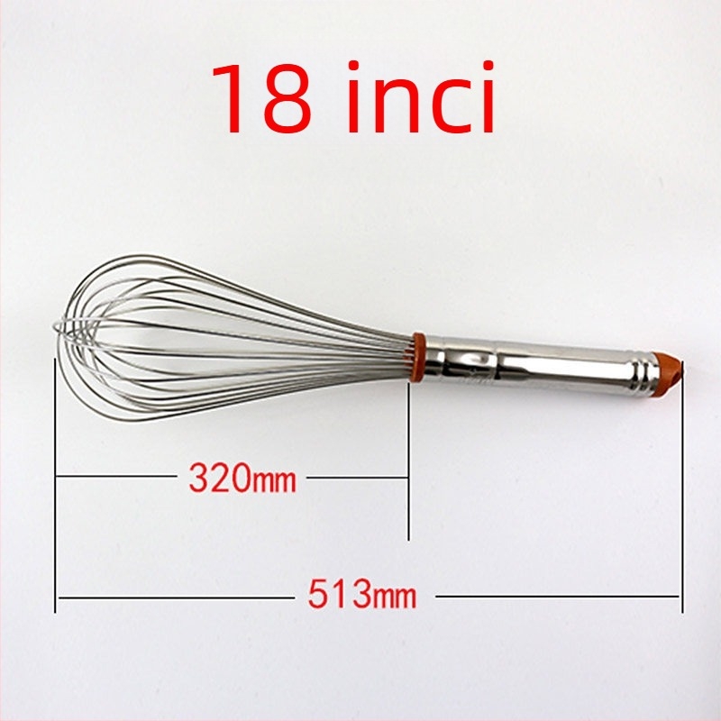 Sanneng SN4883 din oțel inoxidabil, 8/10 inci beatător manual pentru ouă – uz casnic