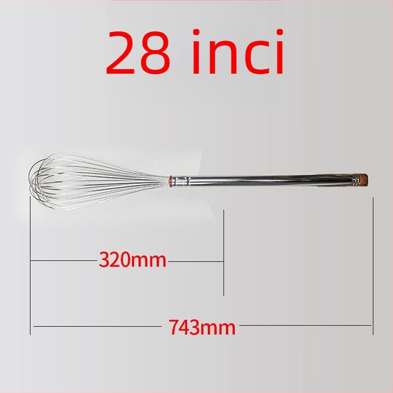 Sanneng SN4883 din oțel inoxidabil, 8/10 inci beatător manual pentru ouă – uz casnic