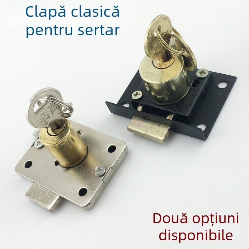 Încuietori vechi pentru birou cu sertare, încuietori pentru fișiere, încuietori pentru mobilier, încuietori pentru ușile dulapului, încuietori pentru tejgheaua extinsă și noptiere