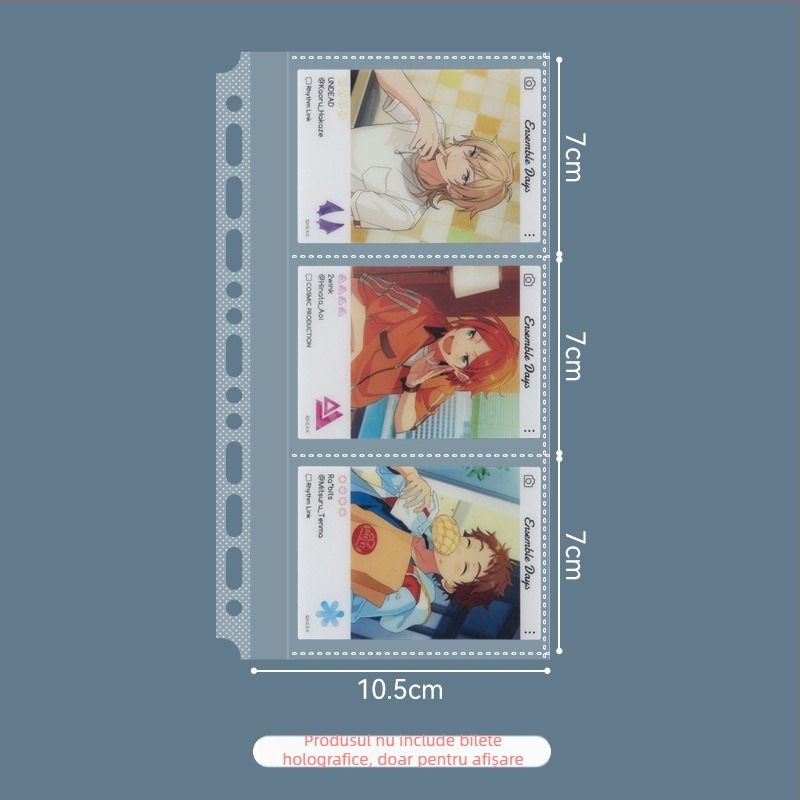 Album laser pentru bilete cu foi detașabile, 5 inchi, pentru carduri și fotografii Polaroid — Idol Dream Festival