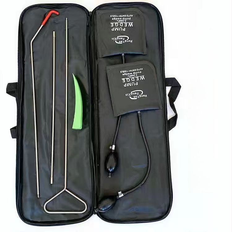 Set de unelte pentru reparații auto cu cârlige pentru airbag, știfte de împingere-tras, tijă de urgență și funie de tractare