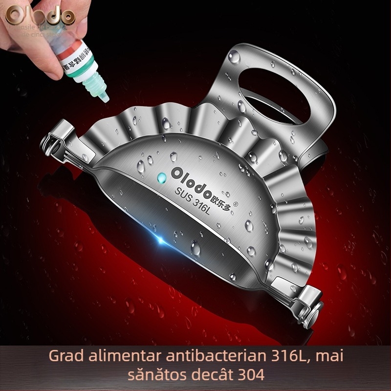 Matriță din oțel inoxidabil 316L pentru colțunași – presă pentru foi de aluat