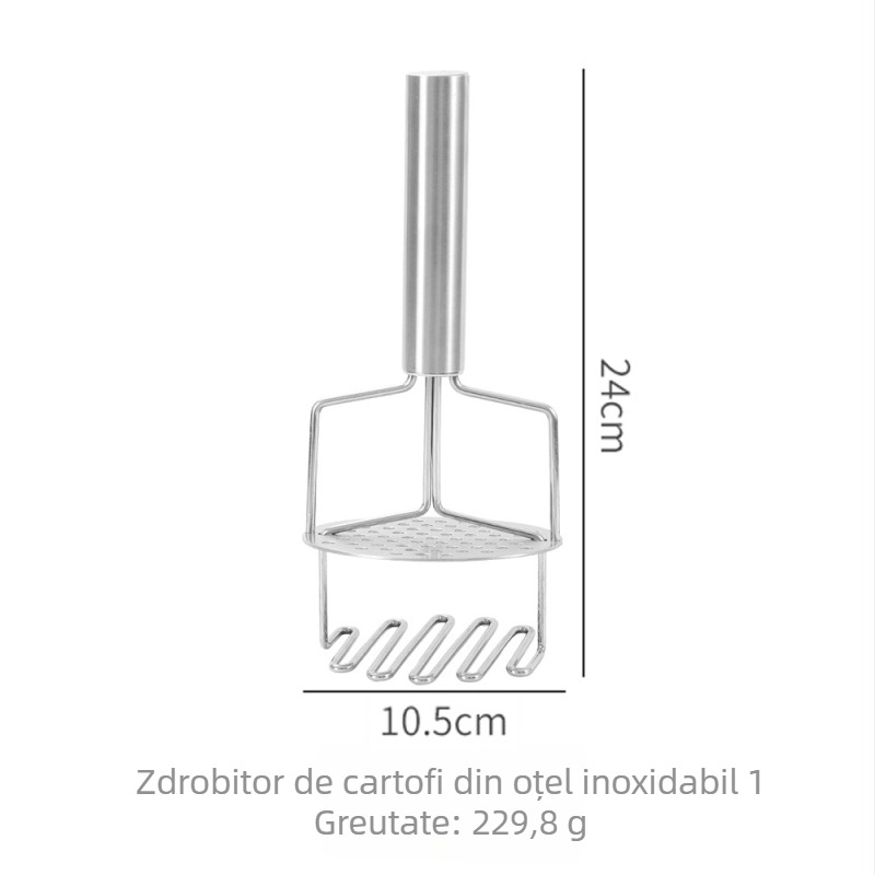 Zdrobitor de cartofi, din oțel inoxidabil 430, unealtă de bucătărie