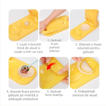 Scândură de aluat multifuncțională și set de unelte pentru tăiței și găluște, forme pentru hrana bebelușilor