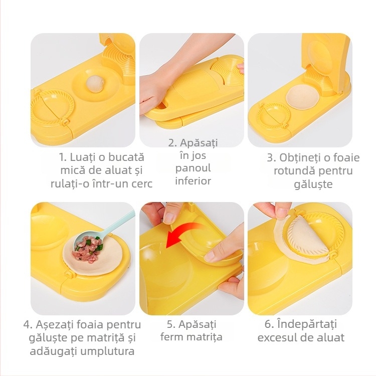 Scândură de aluat multifuncțională și set de unelte pentru tăiței și găluște, forme pentru hrana bebelușilor