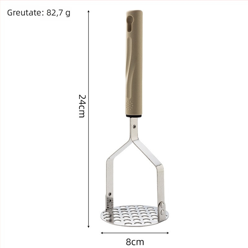 Zdrobitor de cartofi din oțel inoxidabil și presă de piure de dovleac, zdrobitor manual pentru hrana bebelușilor, accesoriu bucătărie