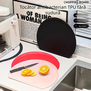Tăietură semicerc D, TPU, de calitate alimentară, rezistentă la mucegai, antibacteriană, cu două fețe, rezistentă la căldură, potrivită pentru mașina de spălat vase