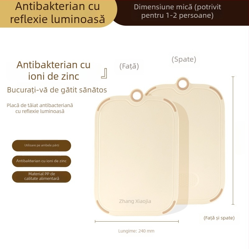 tocător de bucătărie Zhang Xiaoquan, dublă față, antibacterian și rezistent la mucegai, pentru bucătărie și fructe, utilizare casnică, suprafață antiderapantă