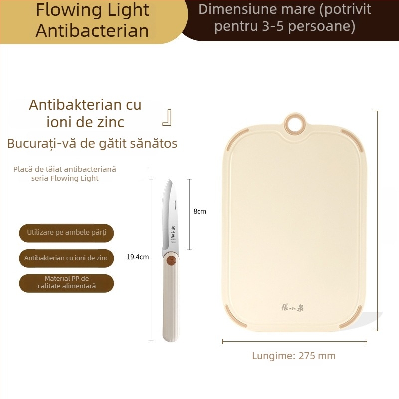 tocător de bucătărie Zhang Xiaoquan, dublă față, antibacterian și rezistent la mucegai, pentru bucătărie și fructe, utilizare casnică, suprafață antiderapantă