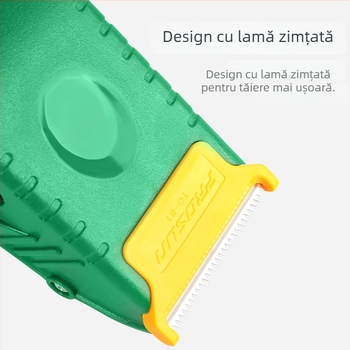 Tăietor de bandă transparent, sigilator de cutii, lățime reglabilă 4,5–6 cm