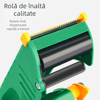 Tăietor de bandă transparent, sigilator de cutii, lățime reglabilă 4,5–6 cm