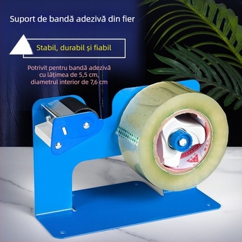 Dispenser mare de bandă pentru birou, cu lama transparentă