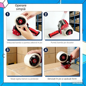 Mașină portabilă de sigilat bandă de 3 inch pentru ambalare