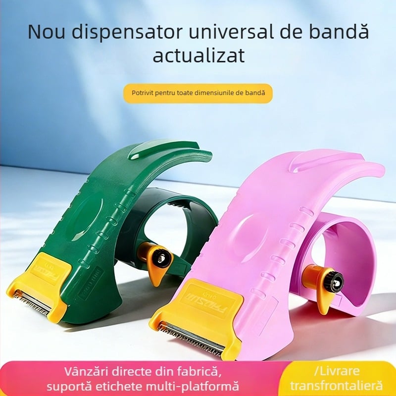 Tăietor din plastic pentru bandă, 5-6 cm, versiune îmbunătățită, pentru sigilarea cutiilor cu bandă lată