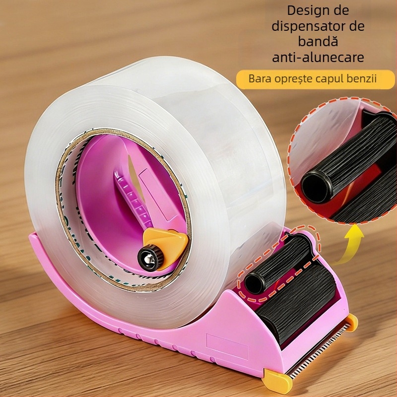 Tăietor din plastic pentru bandă, 5-6 cm, versiune îmbunătățită, pentru sigilarea cutiilor cu bandă lată