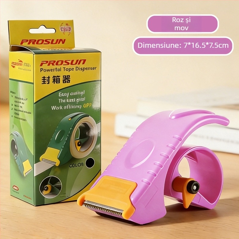 Tăietor din plastic pentru bandă, 5-6 cm, versiune îmbunătățită, pentru sigilarea cutiilor cu bandă lată