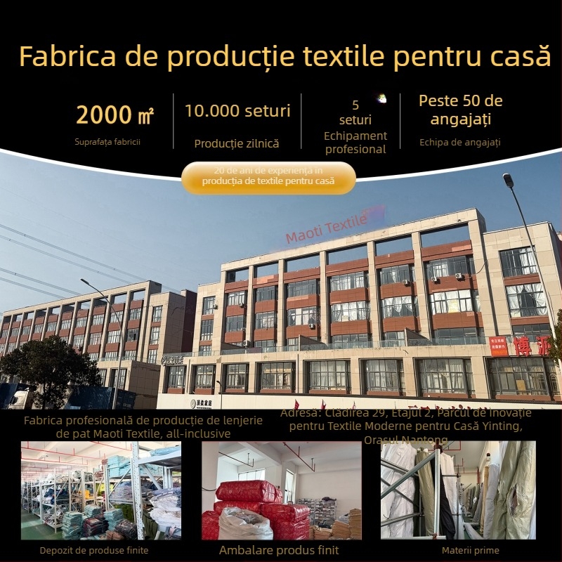 Set floral din trei piese: cearșaf cu elastic, fețe de pernă și protecție pentru saltea anti-murdărie, potrivit pentru pat de 1,5 m