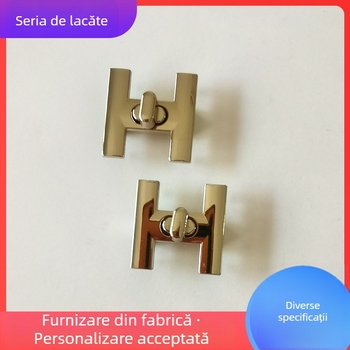 Cataramă H pentru genți, portofele și haine, accesorii metalice din aliaj de zinc