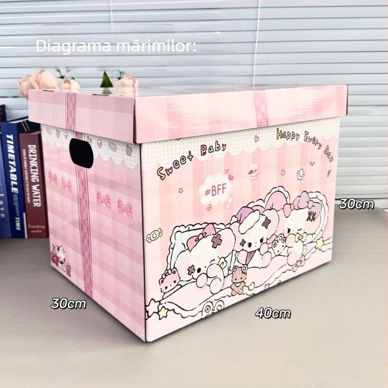 Cutie mare pentru cadouri, cutie goală, ambalaj de ziua de naștere rafinat, carton îngroșat, cutie de cadouri creativă, de înaltă valoare