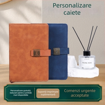 Caiet A5 cu design de fereastră, pagini interioare groase, jurnal de birou, personalizabil