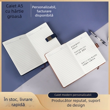 Caiet A5 cu design de fereastră, pagini interioare groase, jurnal de birou, personalizabil