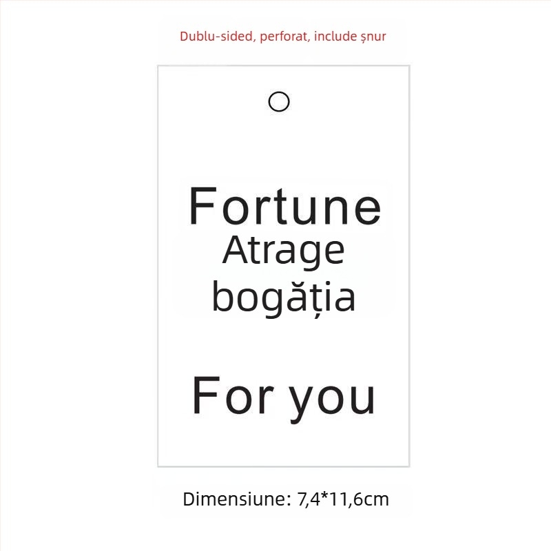 Card de felicitare cu flori și plante verzi, etichete față-verso pentru agățat și șnur de agățat inclus