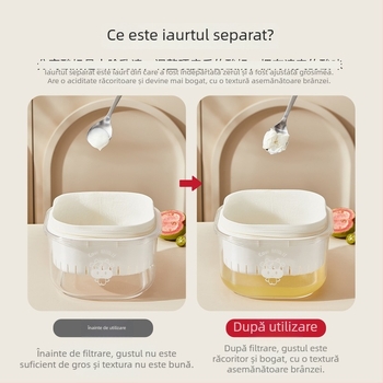Filtru de iaurt pentru uz casnic și separator pentru iaurt, iaurt grec, lapte de soia, brânză și zer — filtru de scurgere a umezelii