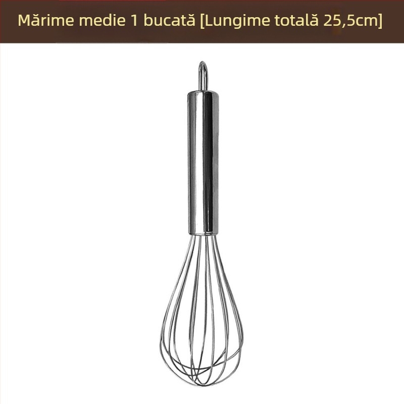 Tel de ouă din oțel inoxidabil – tel manual pentru ouă și smântână, ustensilă de bucătărie