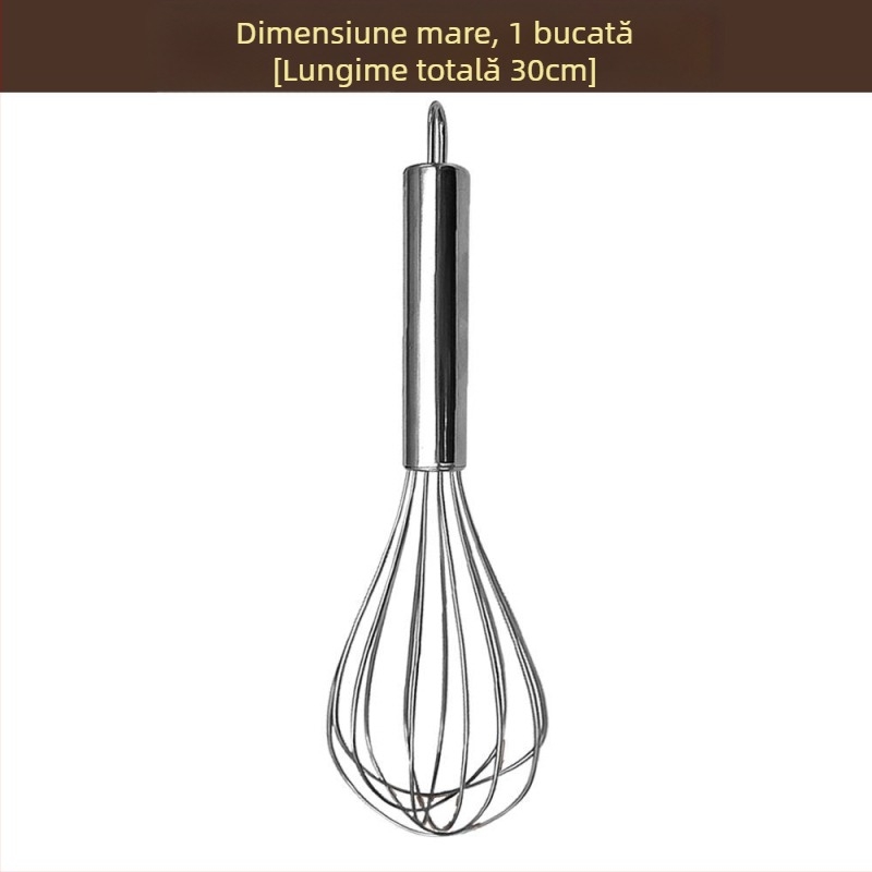 Tel de ouă din oțel inoxidabil – tel manual pentru ouă și smântână, ustensilă de bucătărie
