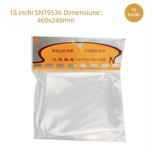 Unelte pentru cofetărie Sanneng — pungă din plastic pentru decorare, 14/16/18 inch, pachet 10/100 buc., SN79539