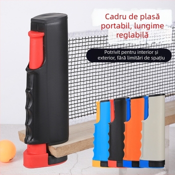 Set portabil de tenis de masă cu plasă și rachete, pentru interior și exterior