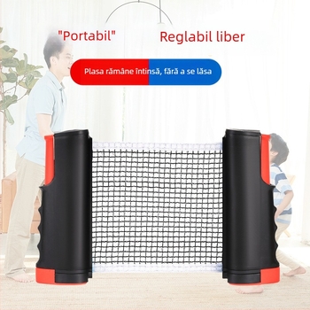 Set portabil de tenis de masă cu plasă și rachete, pentru interior și exterior