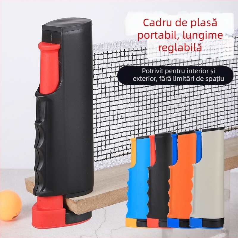Set portabil de tenis de masă cu plasă și rachete, pentru interior și exterior