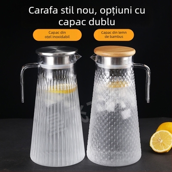 Sticlă acrilică pentru apă rece cu ceainic transparent, plastic PC, rezistentă la temperaturi înalte, potrivită pentru sucuri și băuturi