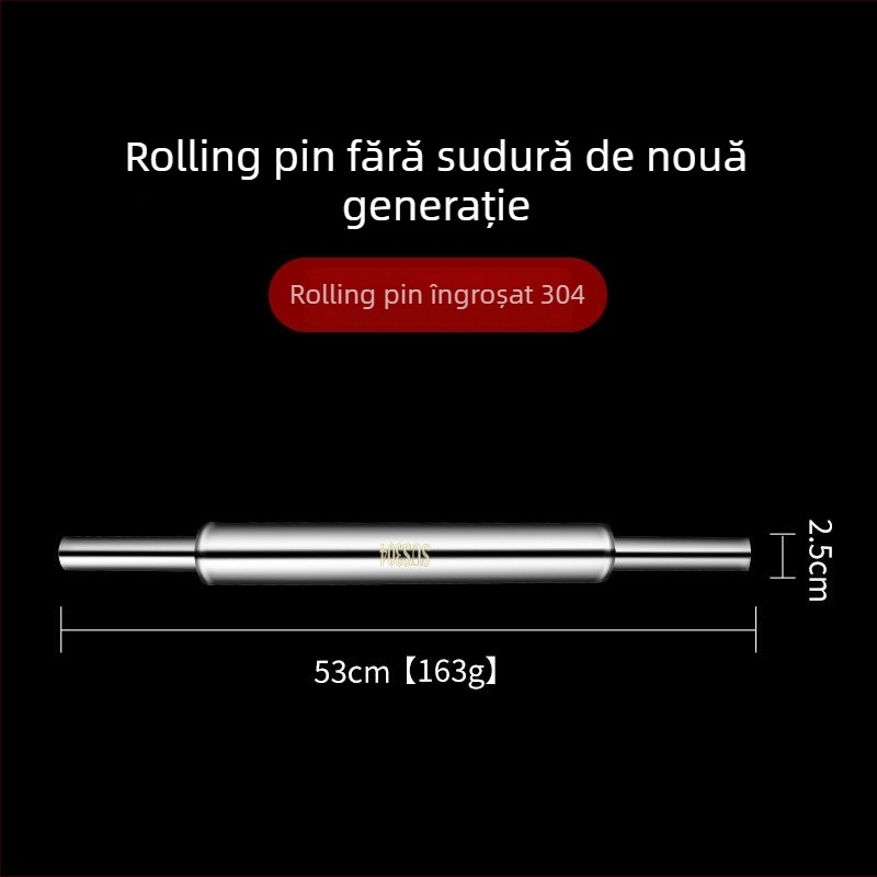 Rulou din oțel inoxidabil 304 pentru întinderea foilor de gyoza