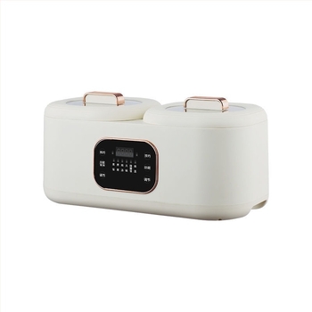 Oală electrică cu două compartimente: hot pot și orez, cu ecran tactil — toate-in-one pentru gătit orez, supă și abur