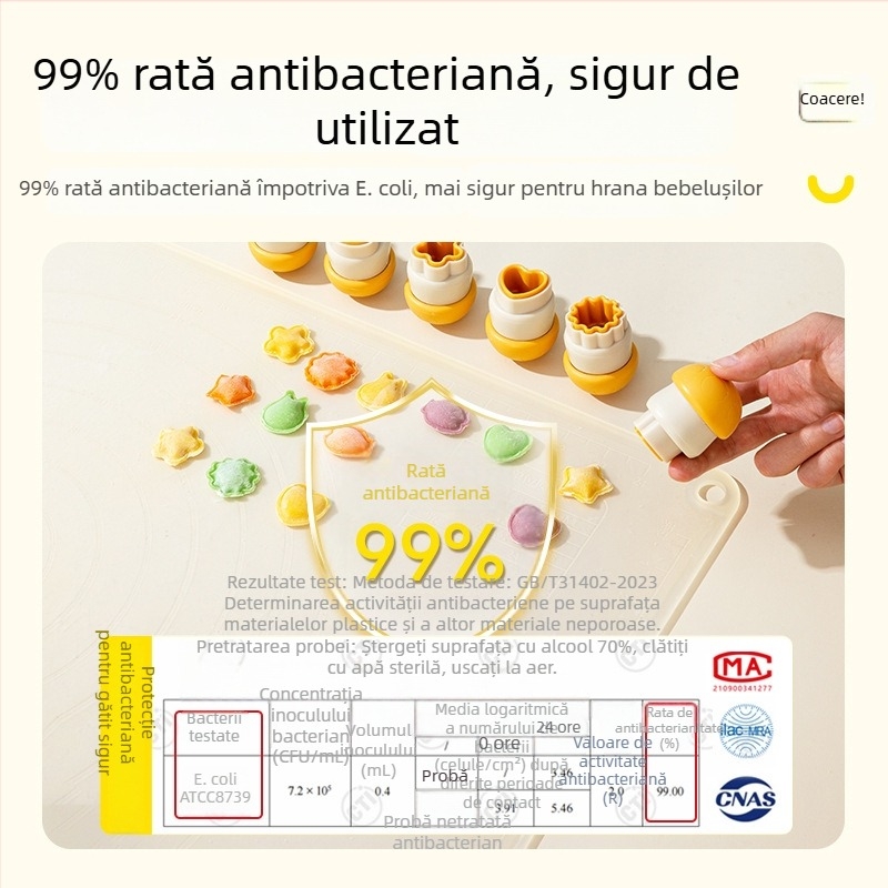 Formă DIY pentru hrana bebelușilor cu model de fluture, pentru aluat, potrivită pentru colțunași și ravioli