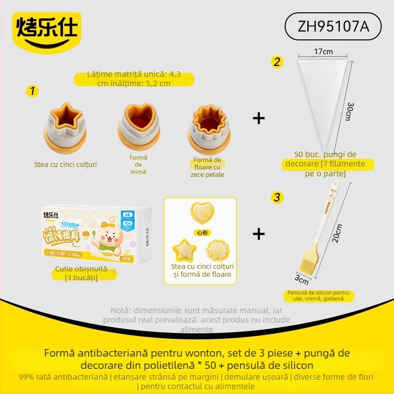 Formă DIY pentru hrana bebelușilor cu model de fluture, pentru aluat, potrivită pentru colțunași și ravioli
