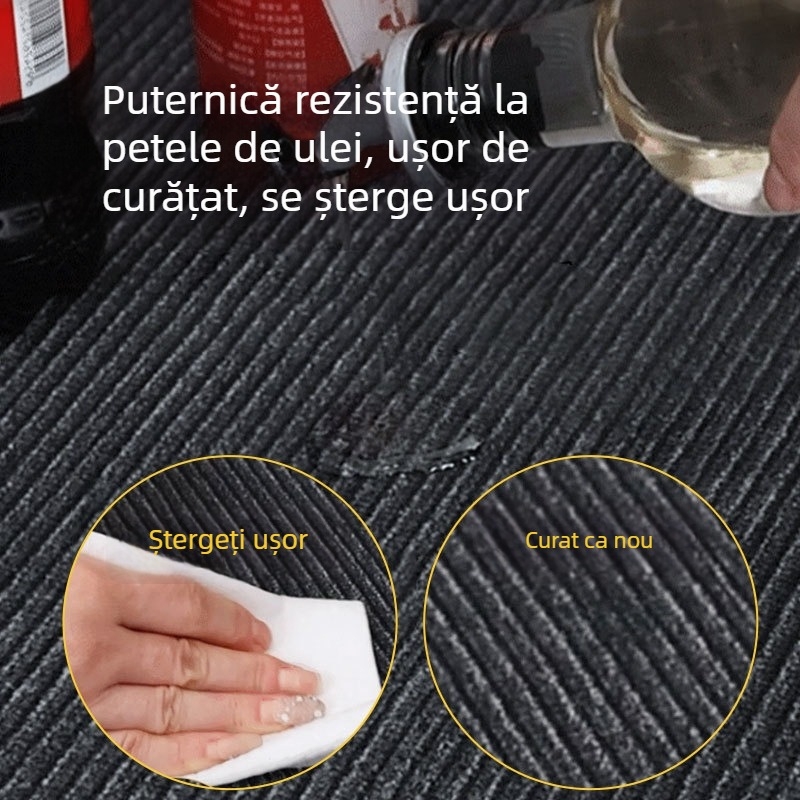 Covoraș de bucătărie anti-derapaj, lavabil, impermeabil, rezistent la pete și murdărie, cu suprafață densă, pentru uz casnic