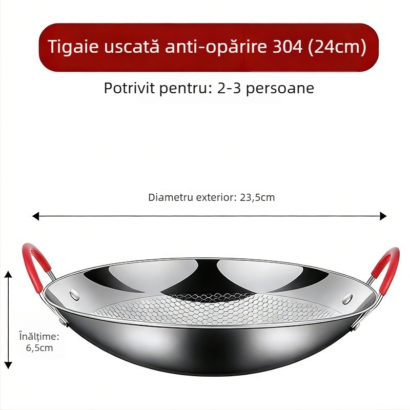 Aragaz din oțel inoxidabil 304 cu oală mică pentru alcool, pentru o singură persoană, arzător tip casetă, protecție împotriva arsurilor