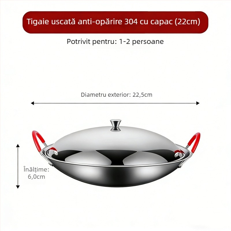 Aragaz din oțel inoxidabil 304 cu oală mică pentru alcool, pentru o singură persoană, arzător tip casetă, protecție împotriva arsurilor