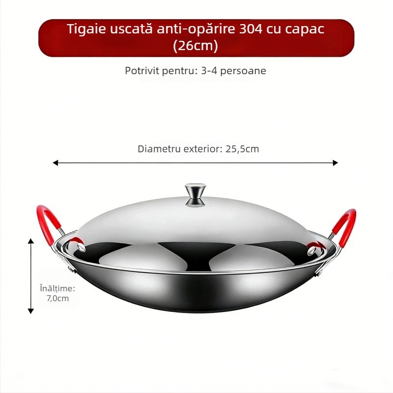 Aragaz din oțel inoxidabil 304 cu oală mică pentru alcool, pentru o singură persoană, arzător tip casetă, protecție împotriva arsurilor