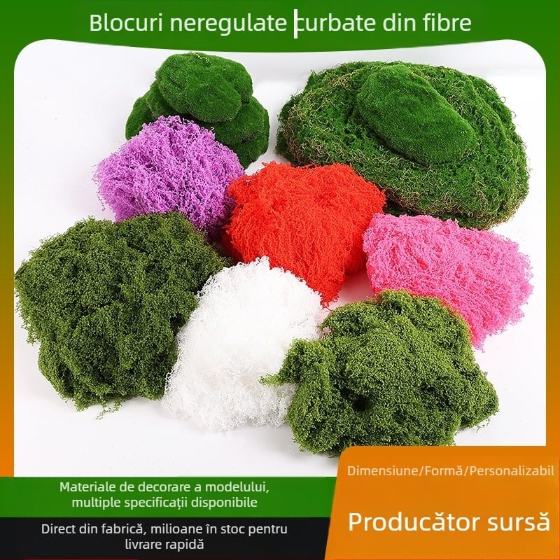 Mușchi artificial DIY – mușchi cu textură catifelată, gazon decorativ pentru grădină și bonsai