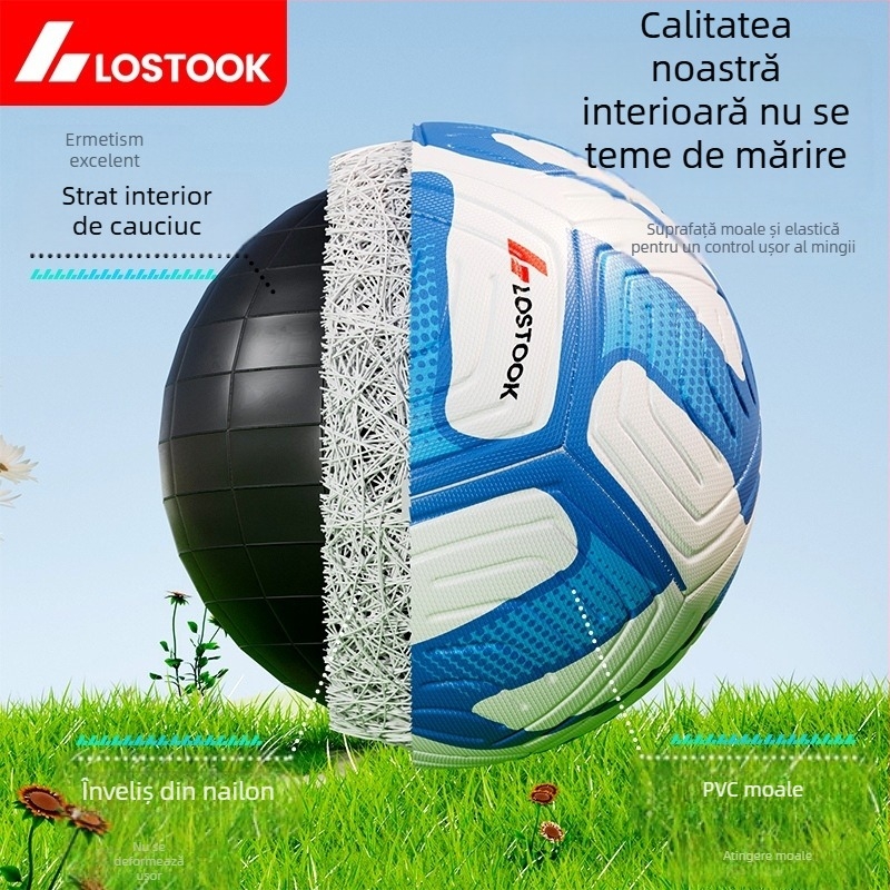 minge de fotbal din PVC pentru copii, dimensiuni 4 și 5, durabilă pentru antrenament