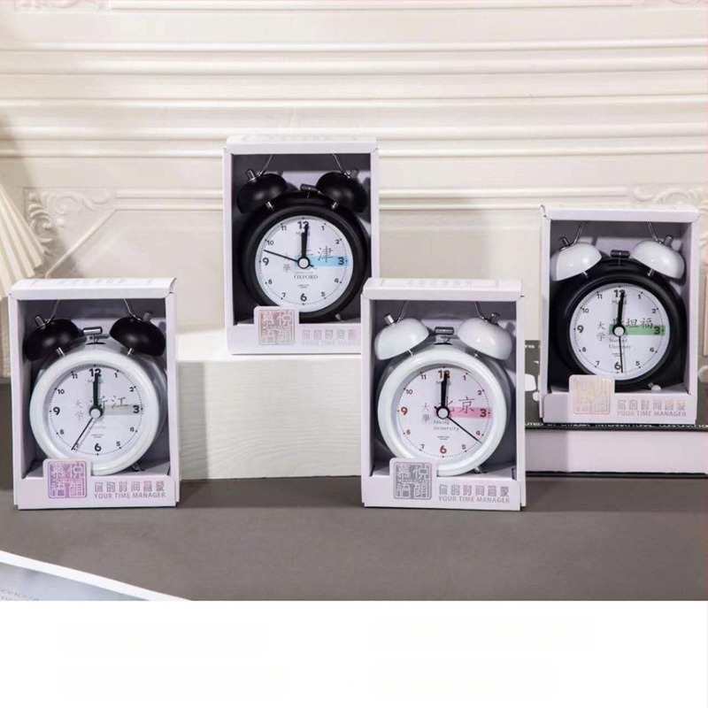 Ceas de alarmă pentru elevi cu comenzi vocale, design simplu, ceas de birou inteligent pentru trezire, set cadou
