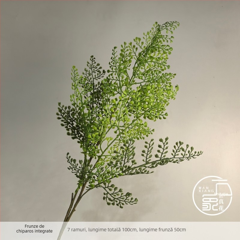 Plantă artificială verde în ghiveci, cu tulpină unică, decor interior pentru podea, sufragerie