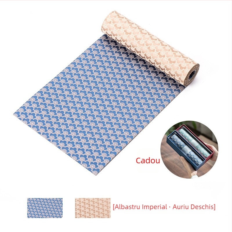 Stil Chinezesc Nou, brocard Jacquard cu motiv nor-apă, mare dimensiune, decor Zen pentru încăperea de ceai în stil japonez