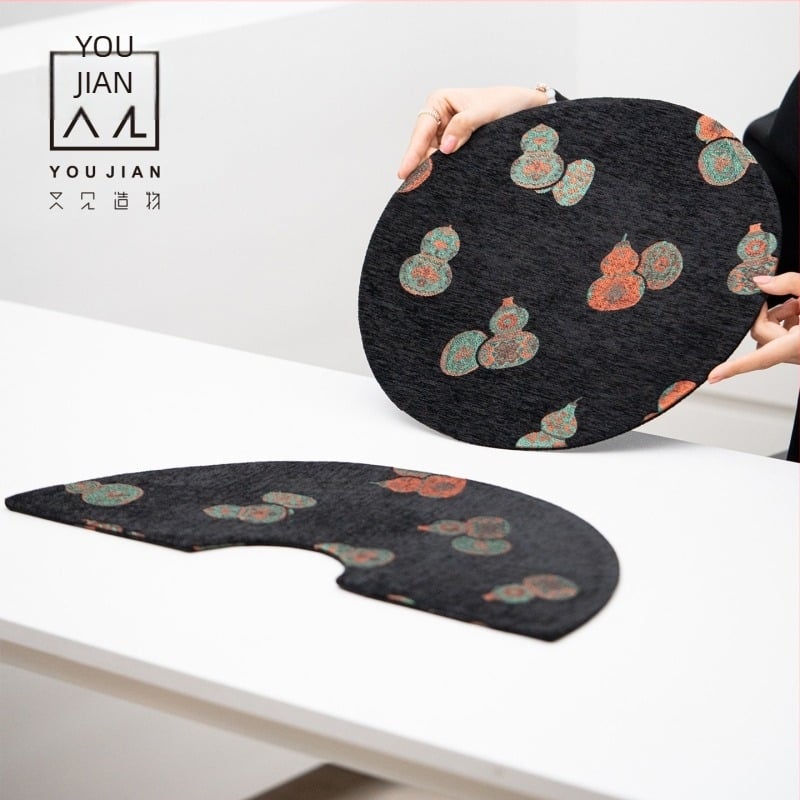Covoraș pentru masă de ceai în stil Zen chinezesc, design brocat elegant, creație originală
